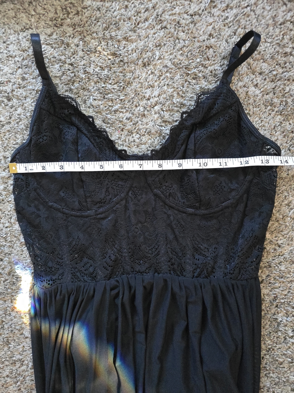 Black Lace Sheer Long Gown - Women - Picture 5 of 10